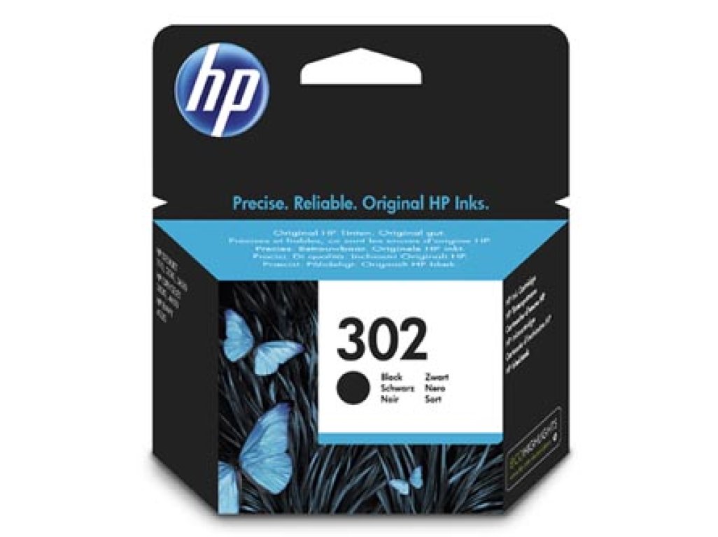 HP 302Bk (F6U66AE) černá originální ink cartridge