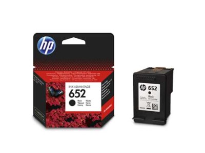 HP 652Bk (F6V25AE),černá,originální cartridge