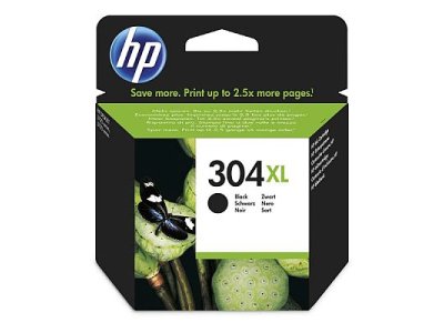 HP 304 Bk XL (N9K06AE), černá originální ink cartridge