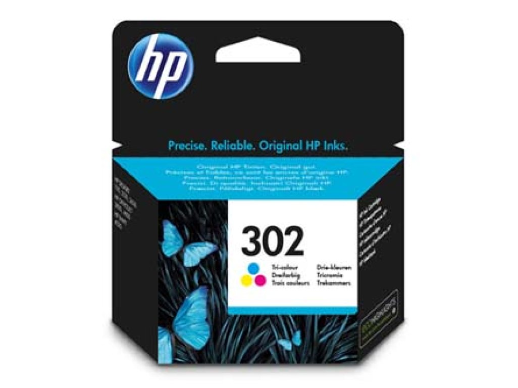 HP 302C (F6U65AE) barevná originální inkoustová cartridge