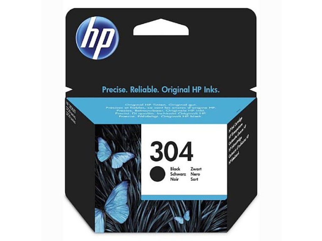 HP304 Bk ( N9K06AE), černá originální ink cartridge