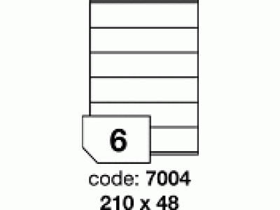 Samolepící bílé matné univerzální EKO-etikety A4/code R0ECO.7004/INKJET,LASER,COPY/balení 1000 listů