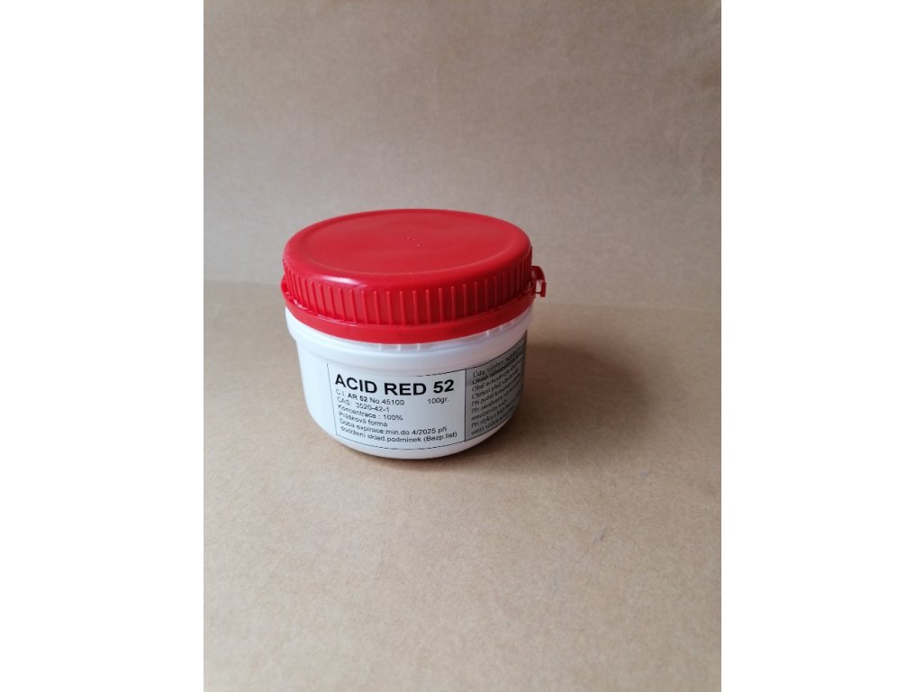 Barvivo Acid Red 52 balení 100g
