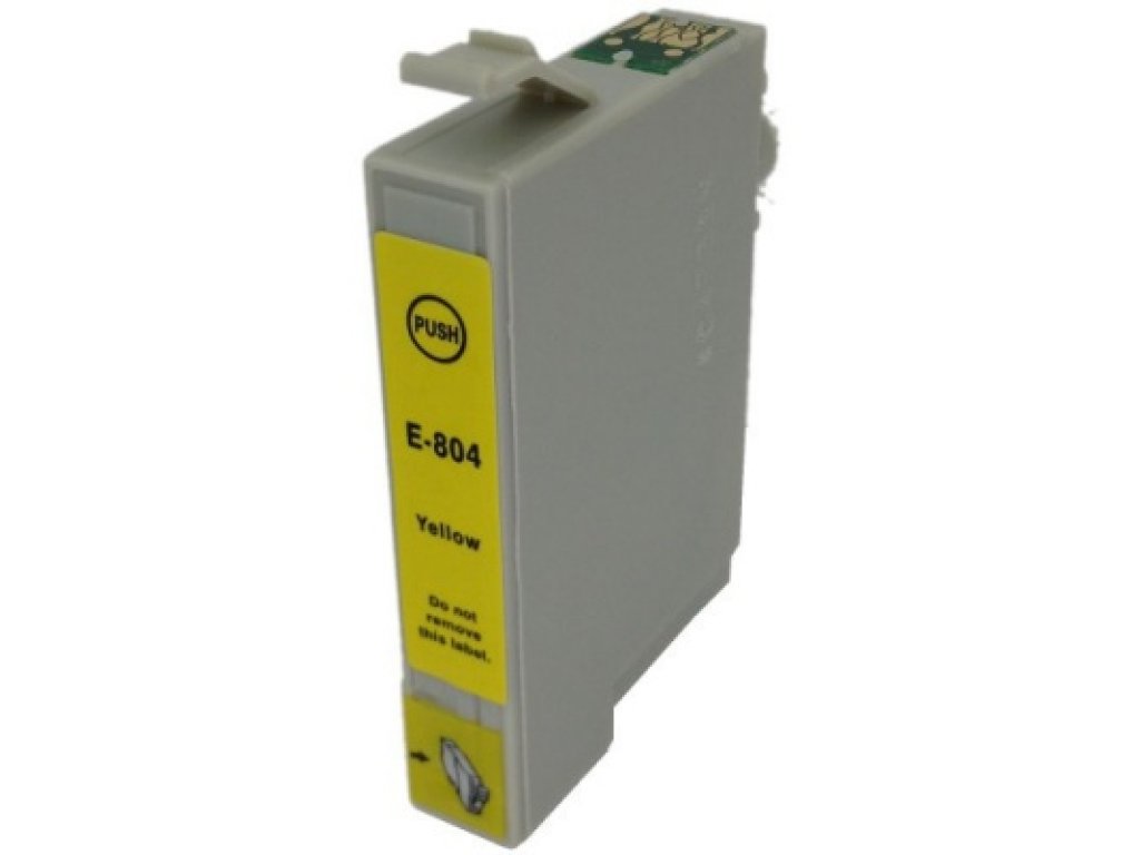 Epson T0804,žlutá,14 ml,kompatibilní cartridge