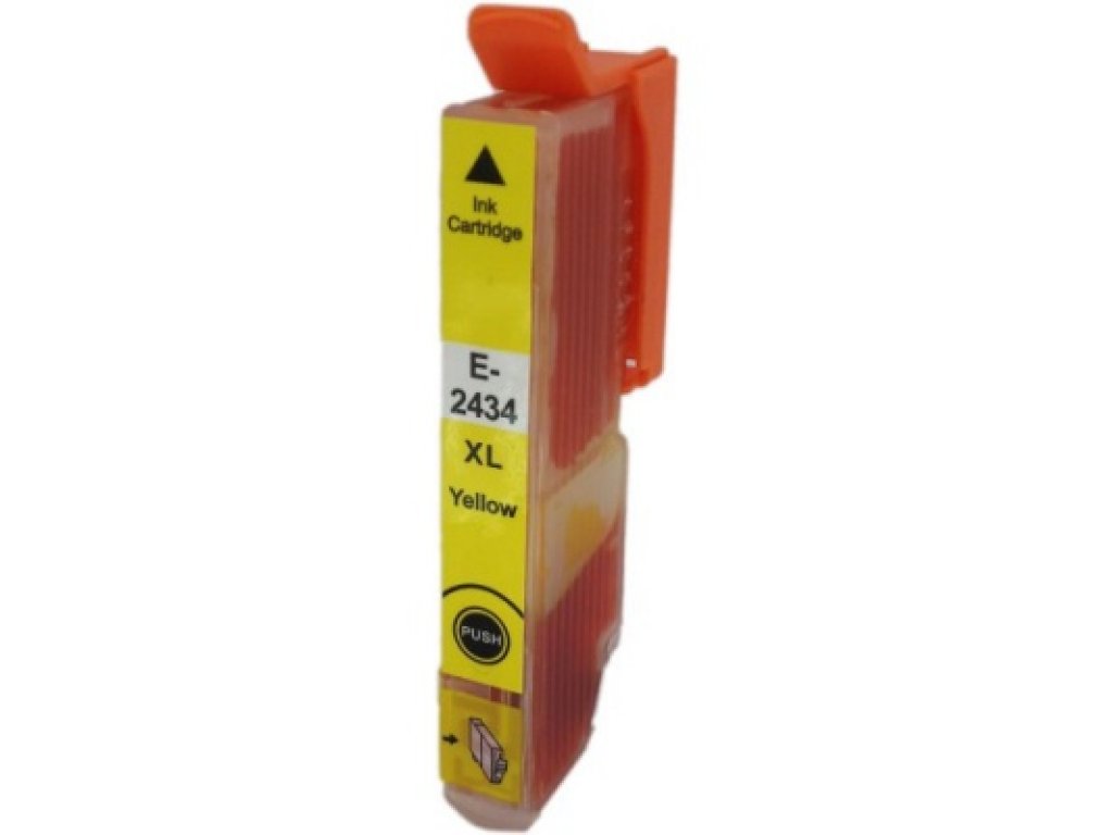 Epson T2434 XL,žlutá,15 ml,kompatibilní cartridge