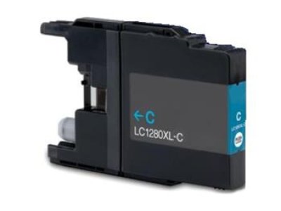 Brother LC1280C,azurová,20ml,kompatibilní cartridge