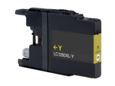 Brother LC1280Y,žlutá,20ml,kompatibilní cartridge